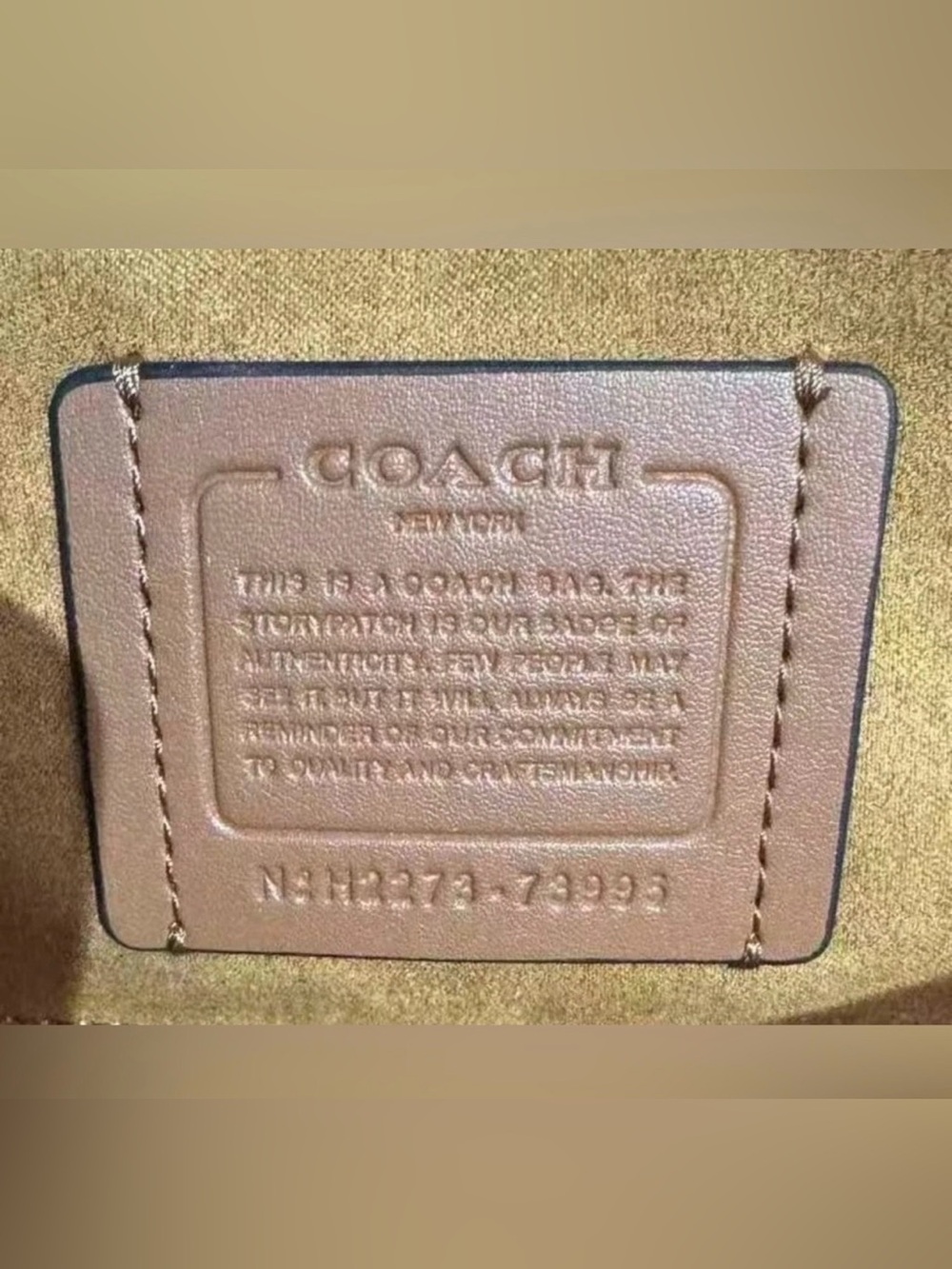 COACH 73995 Crossbody TABBY SHOULDER BAG 26 Handbag 2WAY Chalk White Leather - Picture 10 of 13